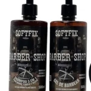 Kit Shampoo 3 em 1 500ml e Gel de Barbear 500ml