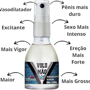 VOLUMÃO SPRAY INTENSIFICADOR DE MACHO 50ML HOT FLOWERS