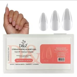 Unha Postiça Soft GEL Medium Almond BS-03 500peças