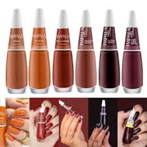Esmalte Impala Nude, Marrom, Cinza